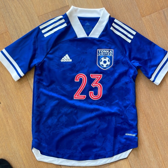 Adidas Soccer Jersey - Tonka United - #23 - YOUTH MEDIUM 11-12 Year
